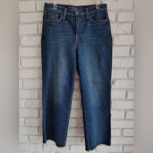 Chico's High Rise Straight Leg Jeans In Dark Wash Sz 1.5P